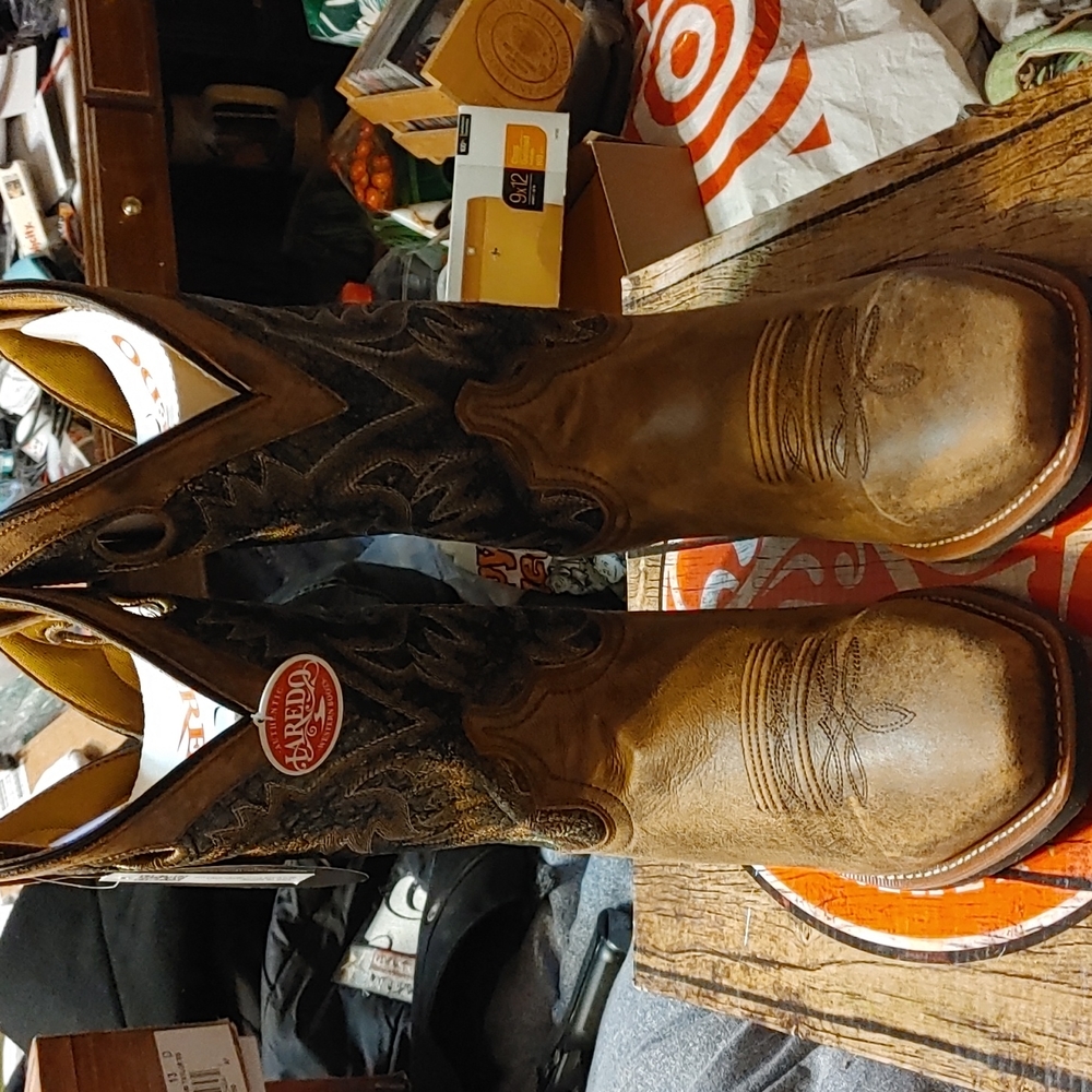 Mens Laredo Square Toe Punchy Boots